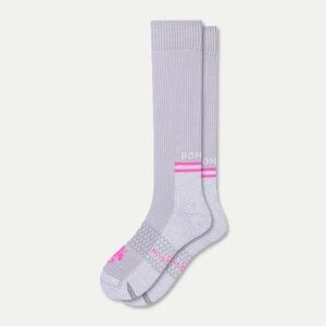 NWT Bombas Rose Grey Women's Performance Medium Compression Socks 20-30mmHg